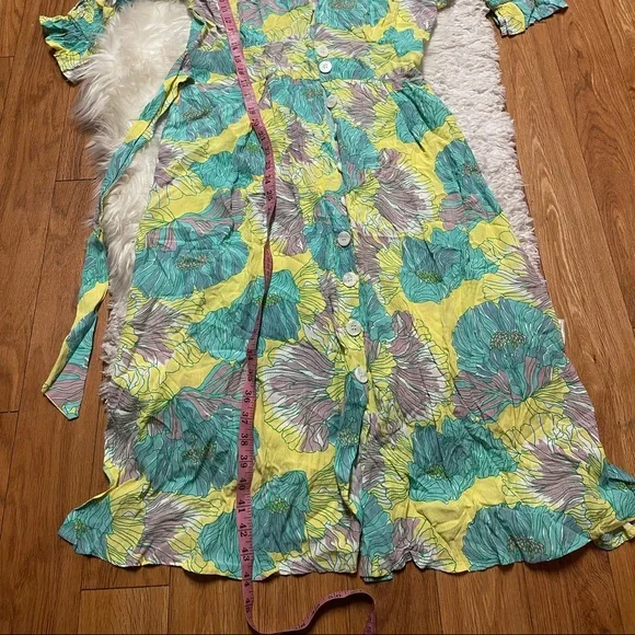 FAITHFULL THE BRAND Rafa Midi Dress in Lera Floral - Picture 9 of 14